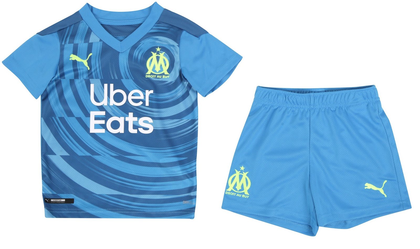 Kit infantil oficial Puma Olympique de Marseille 2020 2021 III jogador 